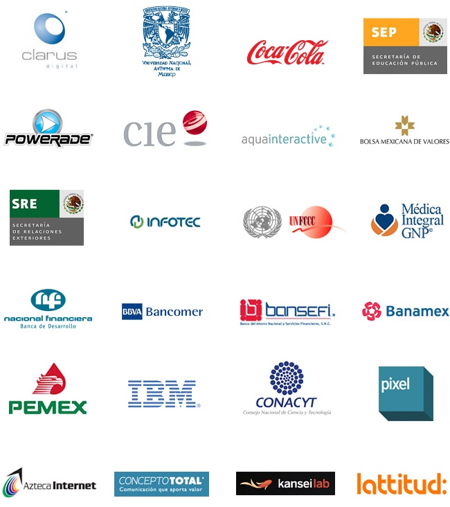 Logotipos clientes Arte en Software